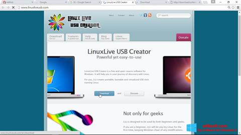 स्क्रीनशॉट LinuxLive USB Creator Windows 8