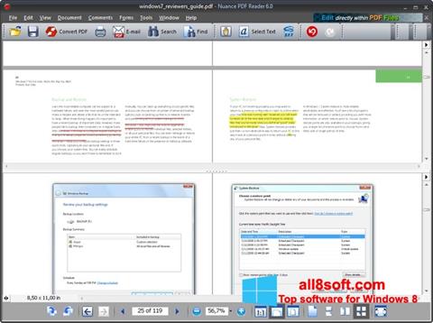 स्क्रीनशॉट Nuance PDF Reader Windows 8