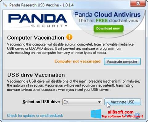 स्क्रीनशॉट Panda USB Vaccine Windows 8