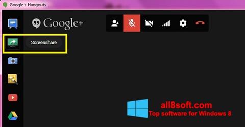 स्क्रीनशॉट Hangouts Windows 8
