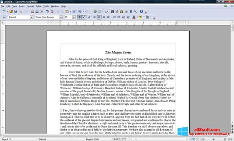 स्क्रीनशॉट OpenOffice Windows 8