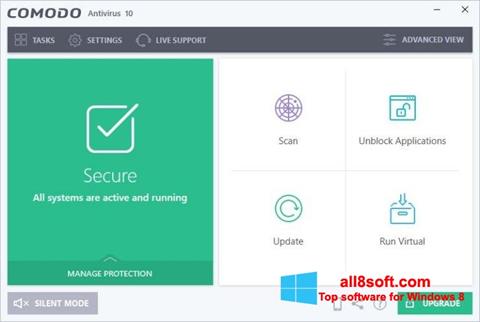 स्क्रीनशॉट Comodo Antivirus Windows 8