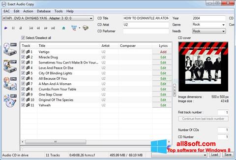 स्क्रीनशॉट Exact Audio Copy Windows 8