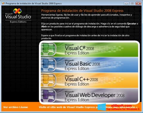 स्क्रीनशॉट Microsoft Visual Studio Express Windows 8