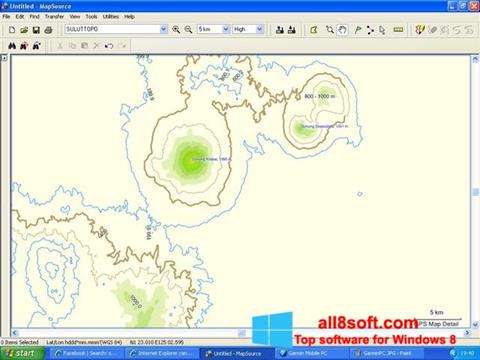 स्क्रीनशॉट MapSource Windows 8