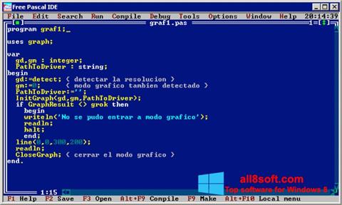 स्क्रीनशॉट Free Pascal Windows 8