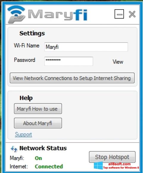स्क्रीनशॉट MaryFi Windows 8