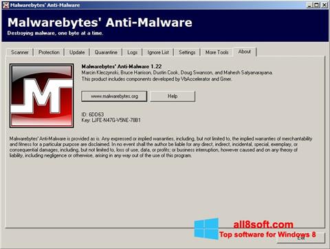 स्क्रीनशॉट Malwarebytes Anti-Malware Free Windows 8