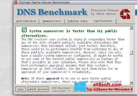 स्क्रीनशॉट DNS Benchmark Windows 8
