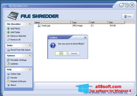 स्क्रीनशॉट File Shredder Windows 8