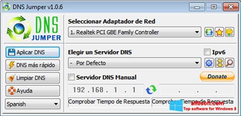 स्क्रीनशॉट DNS Jumper Windows 8