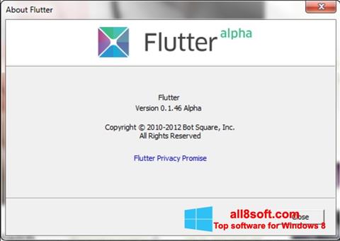 स्क्रीनशॉट Flutter Windows 8