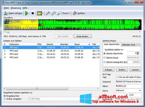 स्क्रीनशॉट MP3 Cutter Windows 8