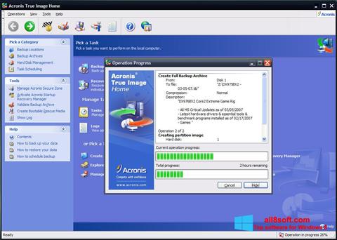 स्क्रीनशॉट Acronis True Image Windows 8
