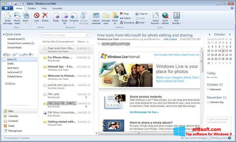 स्क्रीनशॉट Windows Live Mail Windows 8