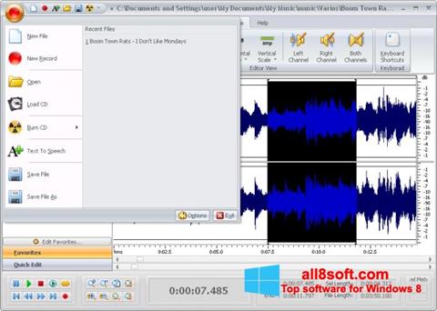 स्क्रीनशॉट Free Audio Editor Windows 8
