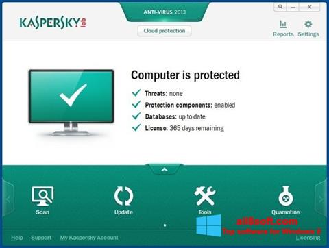 स्क्रीनशॉट Kaspersky AntiVirus Windows 8