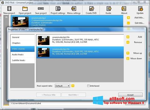 स्क्रीनशॉट DVD Flick Windows 8