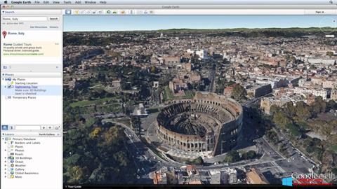 स्क्रीनशॉट Google Earth Pro Windows 8
