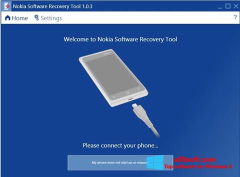 स्क्रीनशॉट Nokia Software Recovery Tool Windows 8