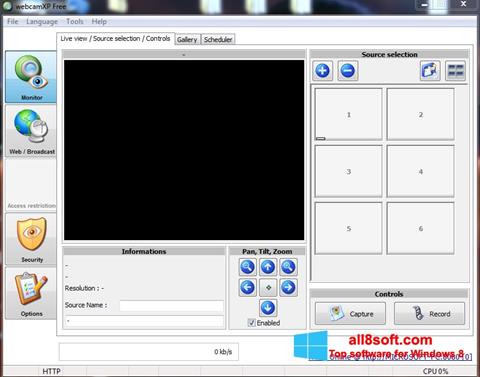 स्क्रीनशॉट webcamXP Windows 8