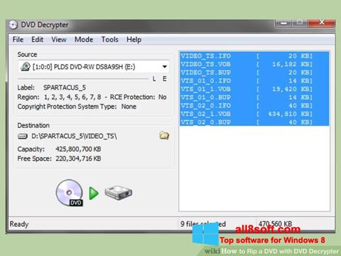 स्क्रीनशॉट DVD Decrypter Windows 8