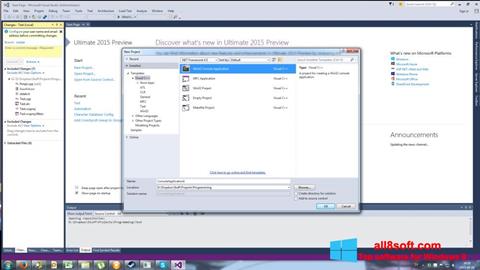 स्क्रीनशॉट Microsoft Visual Basic Windows 8