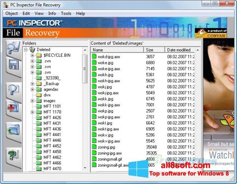 स्क्रीनशॉट PC Inspector File Recovery Windows 8