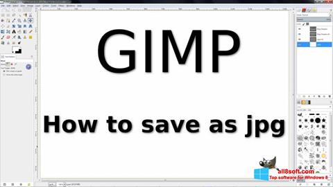 स्क्रीनशॉट GIMP Windows 8