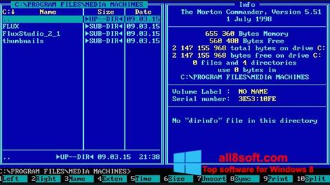 स्क्रीनशॉट Norton Commander Windows 8