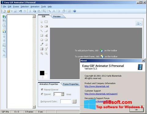 स्क्रीनशॉट Easy GIF Animator Windows 8