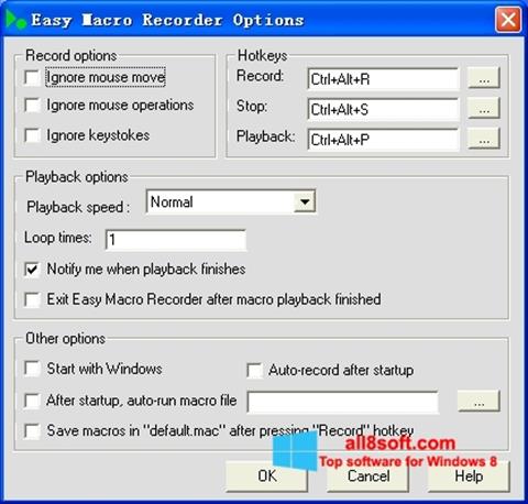 स्क्रीनशॉट Easy Macro Recorder Windows 8