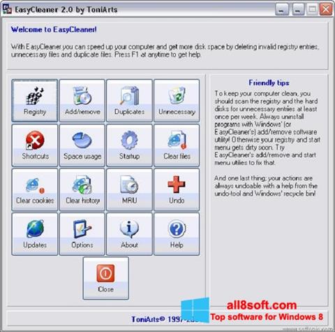 स्क्रीनशॉट EasyCleaner Windows 8