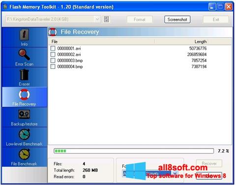 स्क्रीनशॉट Flash Memory Toolkit Windows 8