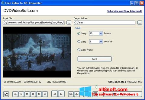 स्क्रीनशॉट Free Video to JPG Converter Windows 8