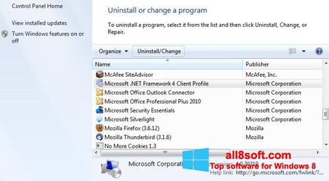 स्क्रीनशॉट Microsoft .NET Framework Windows 8