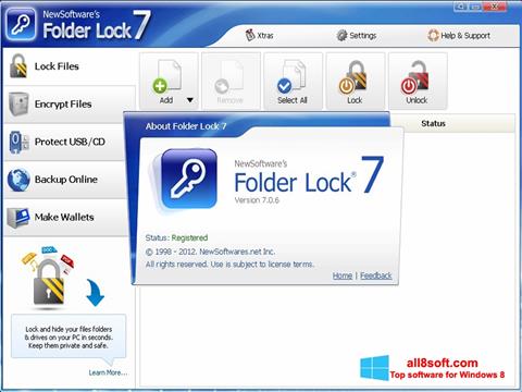 स्क्रीनशॉट Folder Lock Windows 8